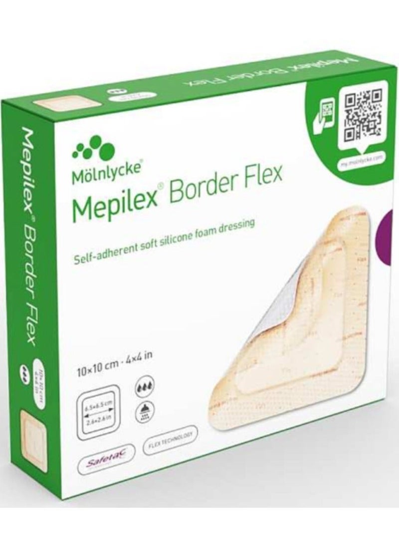 Molnlycke adhesive, size 10cm*10cm, for difficult wounds and bed sores (box: five pieces) - Image 1